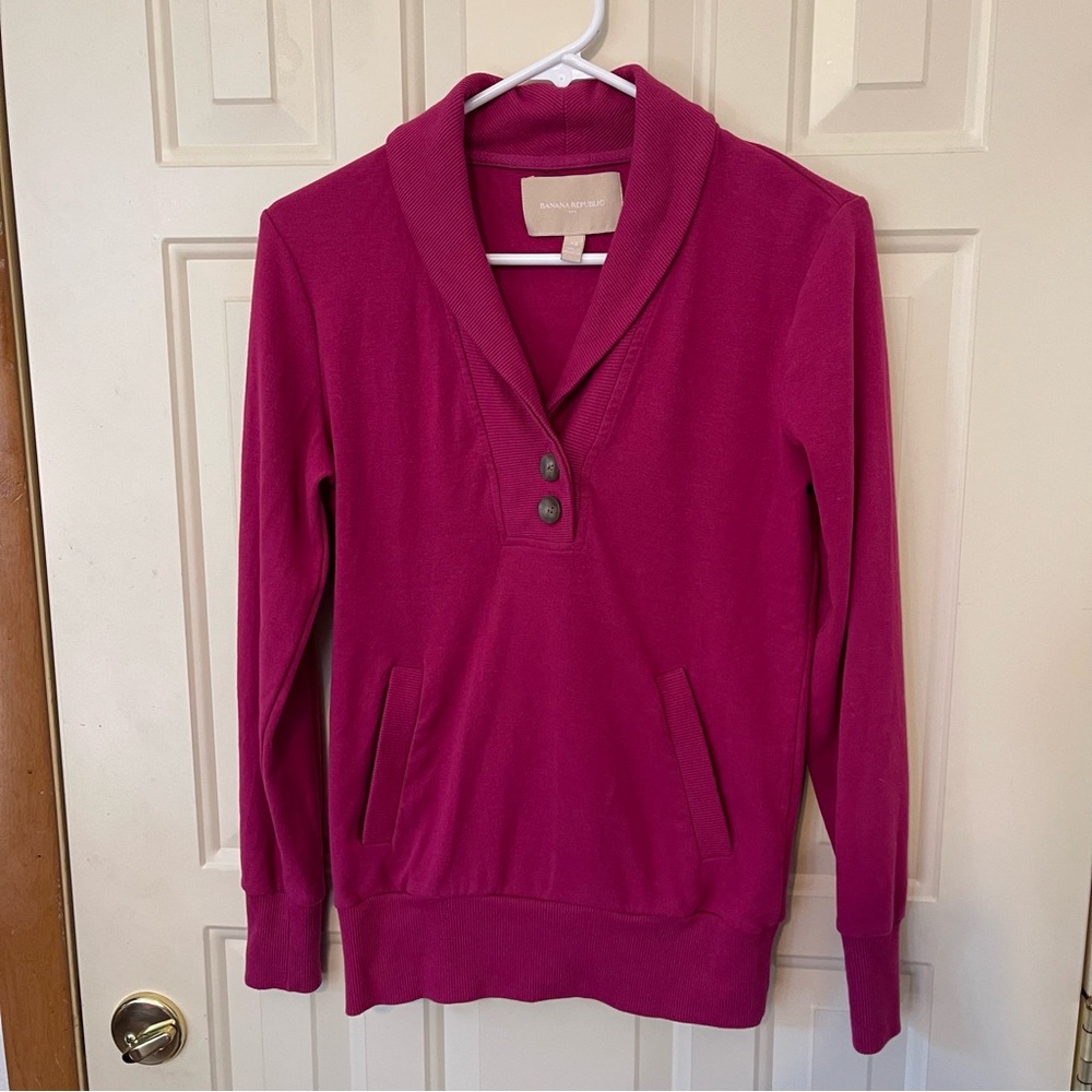 Banana Republic Shawl Neck Pullover Sweater